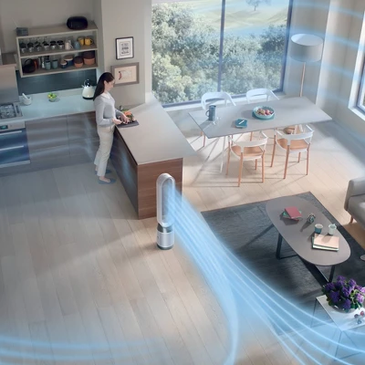 Dyson Purifier Cool Gen1 TP10: HEPA Air Purifier & Fan, 10 Settings, Captures Allergens, White/Nickel, Electric, 2-Year Warranty 4 Dyson Purifier Cool Gen1 TP10: HEPA Air Purifier & Fan, 10 Settings, Captures Allergens, White/Nickel, Electric, 2-Year Warranty - Image 4