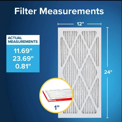 Filtrete 18x24x1 Allergen Defense Air Filter 1000 MPR: MERV 11 Electrostatic Furnace Filter, Captures Dust & Pollen 4 Filtrete 18x24x1 Allergen Defense Air Filter 1000 MPR: MERV 11 Electrostatic Furnace Filter, Captures Dust & Pollen - Image 4