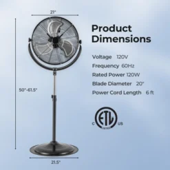 Tangkula 20" High Velocity Pedestal Fan W/3 Speeds 360 Degree Tilt & Adjustable Height 16 Tangkula 20" High Velocity Pedestal Fan W/3 Speeds 360 Degree Tilt & Adjustable Height -Lasko Sale Store GUEST 08df8a8c 580d 4594 ac16 18af151ef0a3