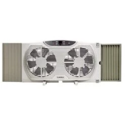Lasko - Electronically Reversible Twin Window Fan - 3 Speed - 12.9 In.
