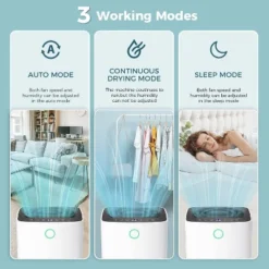 R.W.FLAME 25 Pint Portable Dehumidifier For Home & Basement, High-Efficiency Quiet Air Dryer With 12-Hour Timer, Auto And Manual Drain, White -Lasko Sale Store GUEST 0a039f47 a256 4aeb 8010 ac3e33216931