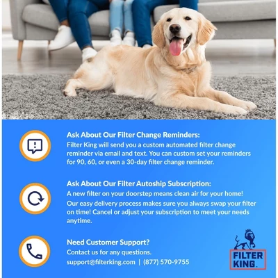 Filter King 19.5x19.5x1 Air Filter | 4-PACK | MERV 8 HVAC Pleated A/C Furnace Filters | MADE IN USA | Actual Size: 19.5 X 19.5 X .75" 4 Filter King 19.5x19.5x1 Air Filter | 4-PACK | MERV 8 HVAC Pleated A/C Furnace Filters | MADE IN USA | Actual Size: 19.5 X 19.5 X .75" - Image 4