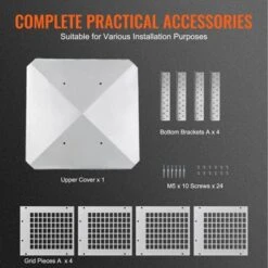 VEVOR Chimney Cap, 9 X 9 Inch, 304 Stainless Steel Fireplace Chimney Cover, Not Easily Toppled & Practical Accessories & Easy Installation, Silver 12 VEVOR Chimney Cap, 9 X 9 Inch, 304 Stainless Steel Fireplace Chimney Cover, Not Easily Toppled & Practical Accessories & Easy Installation, Silver -Lasko Sale Store GUEST 10f59b4e 03a4 4367 8d1a 603db9eb8587