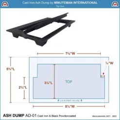 ACHLA Designs 9.5" Cast Iron Fireplace Ash Dump Cover Black -Lasko Sale Store GUEST 16c0d438 8f4e 4220 b3f4 90369414cc2f