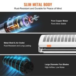 VEVOR 60" Commercial Indoor Air Curtain Super Power 2 Speeds 2100CFM, Wall Mounted Air Curtains For Doors, Indoor Over Door Fan, White -Lasko Sale Store GUEST 184c8e2b 6801 472a b061 2d3e84e1dc48