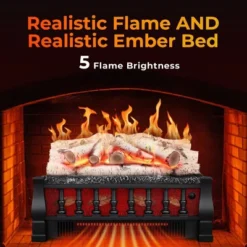 Kismile 21" Electric Fireplace Logs Set Heater,Realistic Flames, Overheated Protection, Realistic Ember Bed For Home And Office, 750W/1500W 10 Kismile 21" Electric Fireplace Logs Set Heater,Realistic Flames, Overheated Protection, Realistic Ember Bed For Home And Office, 750W/1500W -Lasko Sale Store GUEST 1a724a1c 0f18 46ff bee2 394dc9e11cac
