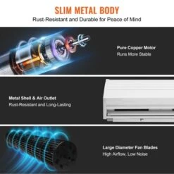 VEVOR 36" Commercial Indoor Air Curtain Super Power 2 Speeds 900CFM, Wall Mounted Air Curtains For Doors, Indoor Over Door Fan, White -Lasko Sale Store GUEST 1adf6ab6 9849 437f 8f4c 7e5c7e924856