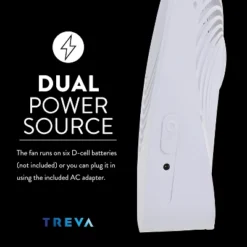 TREVA 10in Battery Powered Personal Desk Fan - White -Lasko Sale Store GUEST 1af7bb69 0596 4d62 b15e ea473129a70e