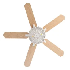 Parrot Uncle 48" Farmhouse White Wood Bread Flush Mount Ceiling Fan With Light And Remote -Lasko Sale Store GUEST 2286cb3f 7639 4418 a3bd e3a73eedb257