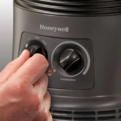 Honeywell HHF360B 1500W 360˚ Surround Indoor Heater Black: Portable Space Heater For Bedroom, ETL Listed, Fan Driven -Lasko Sale Store GUEST 24de67df ac3a 4063 8515 132753b7d7c7