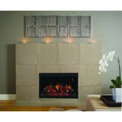 ClassicFlame 36'' W X 24'' H X 7.62'' D 120V Wall Fireplace Traditional Builders Box - Black, 36EB110-GRT