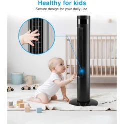 ZAFRO Tower Fan With 85° Oscillating Standing Bladeless Tower Fan With 24ft/s Velocity, 3 Modes, 3 Speeds, 12H Timer, 36 Inch (White) -Lasko Sale Store GUEST 291ad4e1 f669 41b6 9e62 5931b30a6c25