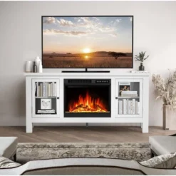 Kismile 57" Electric Fireplace TV Stand With Storage Cabinets, Electric Fireplace With Mantel With Remote Control Feature 750w/1500w Settings 10 Kismile 57" Electric Fireplace TV Stand With Storage Cabinets, Electric Fireplace With Mantel With Remote Control Feature 750w/1500w Settings -Lasko Sale Store GUEST 2eed74ab b665 471d 90d3 4d8b3db8e89f