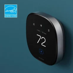Ecobee Smart Thermostat Premium: Wi-Fi, Voice Control, Energy Star, Apple HomeKit & Alexa Compatible, 7-Day Programmable