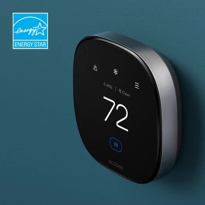 Ecobee Smart Thermostat Premium: Wi-Fi, Voice Control, Energy Star, Apple HomeKit & Alexa Compatible, 7-Day Programmable 1 Ecobee Smart Thermostat Premium: Wi-Fi, Voice Control, Energy Star, Apple HomeKit & Alexa Compatible, 7-Day Programmable