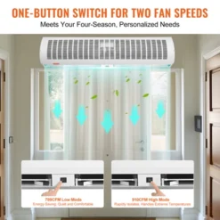 VEVOR 48" Commercial Indoor Air Curtain Super Power 2 Speeds 1650CFM, Wall Mounted Air Curtains For Doors, Indoor Over Door Fan, White -Lasko Sale Store GUEST 32a4e2fa 72e6 4314 a7c1 1a157dc1b81e