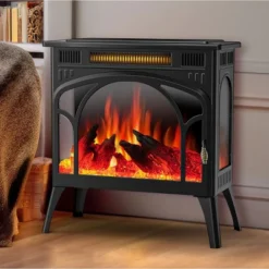 Kismile Electric Fireplace, Realistic Flame Effects Fireplace Heater Stove, Adjustable Brightness And Heating Mode, Overheating Safe Design (Black) -Lasko Sale Store GUEST 339b63ba b985 48ab a9db 8364fd1fc5f8