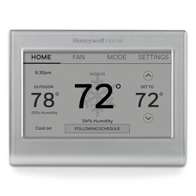 Honeywell Home Wifi Color Touchscreen Thermostat 2.0: Programmable, Gray, Plastic, 1-Year Warranty 2 Honeywell Home Wifi Color Touchscreen Thermostat 2.0: Programmable, Gray, Plastic, 1-Year Warranty - Image 2