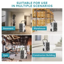 Simzlife Commercial Dehumidifier - 160 Pints/Day For Large Spaces, Ideal For Basements, Warehouses, And Workshops -Lasko Sale Store GUEST 343045e6 4901 4d25 a924 b28aa80f664d