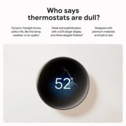 Google Nest Learning Thermostat (4th Gen) With Nest Temperature Sensor (2nd Gen) - Gold: Wi-Fi, Energy Star, Smartphone App -Lasko Sale Store GUEST 351dafd1 7a7d 4f97 bf40 7522af3d5db4
