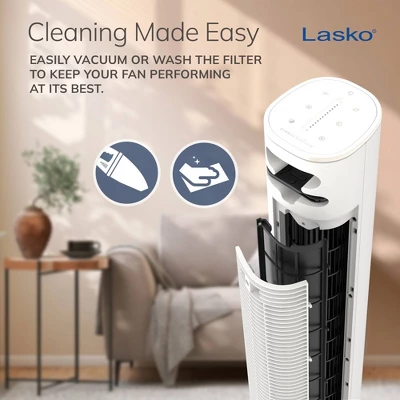 Lasko 40" 12H Timer Remote Control Oscillating Tower Fan 4 Lasko 40" 12H Timer Remote Control Oscillating Tower Fan - Image 4