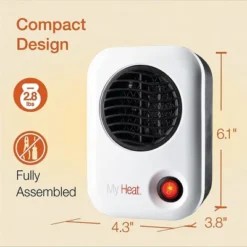 Lasko 101 MyHeat 200 Watt Small Energy Efficient Portable Electric Ceramic Space Heater W/Cool Touch Exterior For Office Desk & Home, White (3 Pack) 7 Lasko 101 MyHeat 200 Watt Small Energy Efficient Portable Electric Ceramic Space Heater W/Cool Touch Exterior For Office Desk & Home, White (3 Pack) -Lasko Sale Store GUEST 366aa08a 9afc 49ff 9937 c9151fedbebc 2