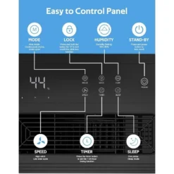 R.W. FLAME 45 Pint Efficient Dehumidifier, Auto Defrost, 4L Water Tank, 3-Color LED Light, For Home, Bathroom, Bedroom, White, Quiet Operation -Lasko Sale Store GUEST 39ac89f7 a699 488a 8a23 174971cba07d