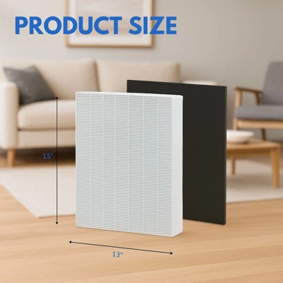 Nispira True HEPA Filter Replacement Set Compatible With Coway Airmega 200M Air Purifier AP-1518, Mighty Air AP-1512HH, 3 Sets 1 Nispira True HEPA Filter Replacement Set Compatible With Coway Airmega 200M Air Purifier AP-1518, Mighty Air AP-1512HH, 3 Sets