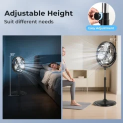 Tangkula 20" High Velocity Pedestal Fan W/3 Speeds 360 Degree Tilt & Adjustable Height 11 Tangkula 20" High Velocity Pedestal Fan W/3 Speeds 360 Degree Tilt & Adjustable Height -Lasko Sale Store GUEST 3ee42d26 5b70 4ba7 978f fe1c6a45af37