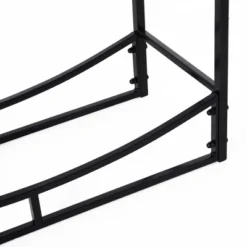 Outsunny 2-Tier Firewood Rack, Indoor Outdoor Wood Holder With Tools For Fireplace Or Fire Pit, Includes Poker, Tongs, Broom, Shovel, 33", Black -Lasko Sale Store GUEST 414e80e0 bb32 49c8 b6ed d63bca1b9948