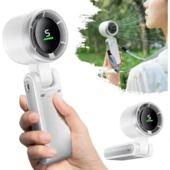 Link Turbo Portable Handheld Mini Fan 5 Wind Gears 3 In 1 Great For Indoors And Outdoors