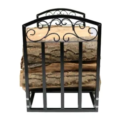 Sunnydaze Decor Sunnydaze Indoor/Outdoor Heavy-Duty Powder-Coated Steel Fire Pit Or Fireplace Firewood Log Rack Holder - 2' - Black -Lasko Sale Store GUEST 47507231 44f0 4a11 a465 be92b02a0168