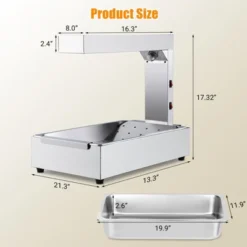 French Fry Warmer, 620W Commercial Food Heat Lamp & Food Warmer Light, Free-Standing Warming Dump Station, Countertop Fries Food Warmer. -Lasko Sale Store GUEST 49fc0357 5311 4ac4 9f76 4bda526d94d4