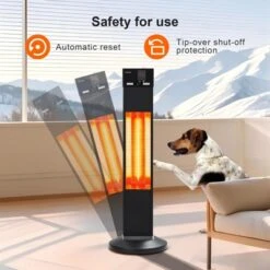 Outdoor Infrared Heaters For Patio, 1500W Portable Patio Heater, Electric 3 Heat Levels Patio Heater(500W/1000W/1500W), Remote Control & 24 Timer 9 Outdoor Infrared Heaters For Patio, 1500W Portable Patio Heater, Electric 3 Heat Levels Patio Heater(500W/1000W/1500W), Remote Control & 24 Timer -Lasko Sale Store GUEST 59cfb710 87b7 446c b723 1f5eb28e7d0f