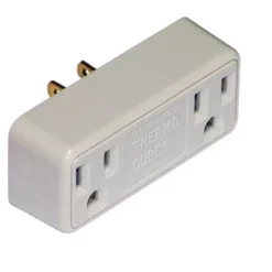 Thermocube Non-Polarized 2 Outlets Thermostatically Controlled Outlet 1 Pk