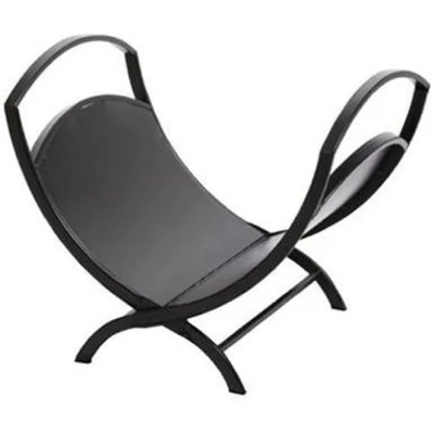 Panacea Products Steel Indoor Foldable Fireplace Log Bin, Black 1 Panacea Products Steel Indoor Foldable Fireplace Log Bin, Black