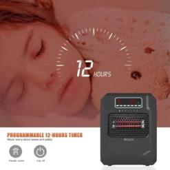 VOLTORB Freestanding Electric Space Heater For Bedroom Or Indoor Use With LED Display, Remote Control, And Programmable Thermostat, Black (2 Pack) -Lasko Sale Store GUEST 5e415ec8 3e25 4ec4 909d e2b9258a9462