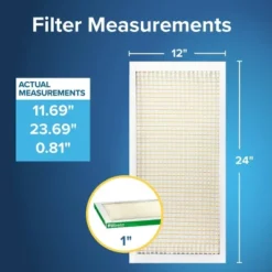 Filtrete 12"x 24"x 1" MPR 700 Dust Pollen And Pet Dander Electrostatic Air Filter: MERV 8, Furnace & AC Filter, 3-Month Use