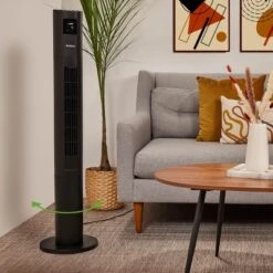 Holmes 45" Stack-N-Connect Digital Oscillating 4 Speed Tower Fan With Storage Bag Clear Read Display And Remote Control Black 17 Holmes 45" Stack-N-Connect Digital Oscillating 4 Speed Tower Fan With Storage Bag Clear Read Display And Remote Control Black -Lasko Sale Store GUEST 64d296e0 c3f9 4f26 91df 59757ff7439a