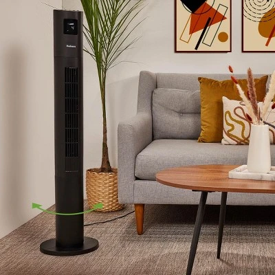 Holmes 45" Stack-N-Connect Digital Oscillating 4 Speed Tower Fan With Storage Bag Clear Read Display And Remote Control Black 6 Holmes 45" Stack-N-Connect Digital Oscillating 4 Speed Tower Fan With Storage Bag Clear Read Display And Remote Control Black - Image 6