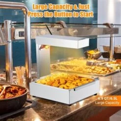 French Fry Warmer, 620W Commercial Food Heat Lamp & Food Warmer Light, Free-Standing Warming Dump Station, Countertop Fries Food Warmer. -Lasko Sale Store GUEST 65b55f98 a8da 47fb be19 a45c8f4fd37a