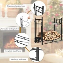 Tangkula 36” Firewood Rack With Tool Set 36” Fireplace Log Holder For Indoor&Outdoor Wood Stacker Lumbar Storage Organizer 13 Tangkula 36” Firewood Rack With Tool Set 36” Fireplace Log Holder For Indoor&Outdoor Wood Stacker Lumbar Storage Organizer -Lasko Sale Store GUEST 68beafd6 89c0 450c 9b71 0f575ace9099
