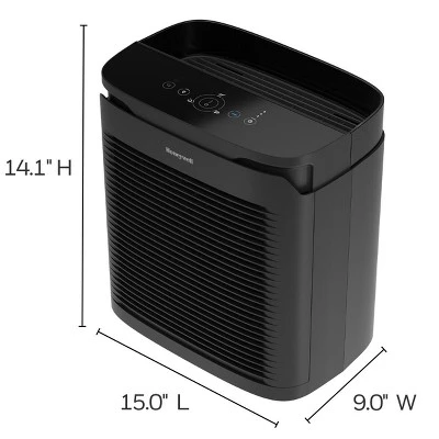 Honeywell Power Plus HEPA Air Purifier For Medium And Large Rooms Black: 4 Settings, 100-300 Sq. Ft., AHAM & Energy Star Certified 6 Honeywell Power Plus HEPA Air Purifier For Medium And Large Rooms Black: 4 Settings, 100-300 Sq. Ft., AHAM & Energy Star Certified - Image 6