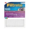 Filtrete 16x20x1 2pk Allergen Bacteria And Virus Air Filter 1500 MPR: MERV 12, Electrostatic, Furnace Filter, 3-Month Use
