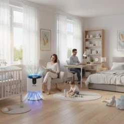 FreAire Air Purifiers For Home Covers Up To 1038 Ft²/h, HEPA Air Purifier, Air Purifier For Pets Dust Smoke Pollen Dander Smell White