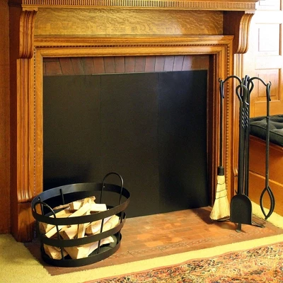 Achla Designs 40" Wrought Iron Draft Guard Black 1 Achla Designs 40" Wrought Iron Draft Guard Black