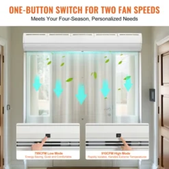 VEVOR 60" Commercial Indoor Air Curtain Super Power 2 Speeds 1500CFM, Wall Mounted Air Curtains For Doors, Indoor Over Door Fan, White -Lasko Sale Store GUEST 70ae9ded 912f 48f6 bb2d ccebac5f90dd