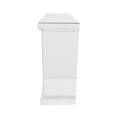 Glam Wood Electric Fireplace Clear - Olivia & May: Luxury Indoor Heater, No Assembly Required 1 Glam Wood Electric Fireplace Clear - Olivia & May: Luxury Indoor Heater, No Assembly Required