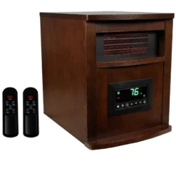 LifeSmart LifePro 6 Element 1500W Portable Infrared Quartz Space Heaters (Pair)