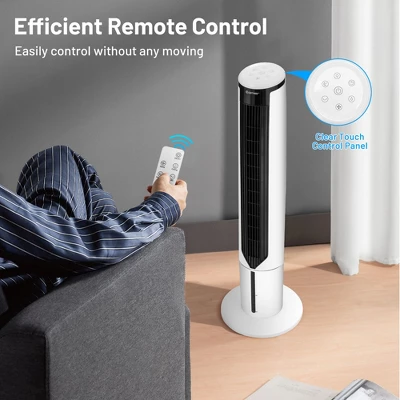 Tangkula 41" Tower Fan 3 In 1 Evaporative Air Cooler Humidifier W/ Remote Control 2 Tangkula 41" Tower Fan 3 In 1 Evaporative Air Cooler Humidifier W/ Remote Control - Image 2
